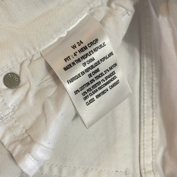 Joe’s Jeans White 4” Jen Crop - Picture 5 of 5